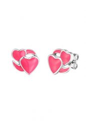 Elli Damskie kolczyki emoji serce z emalią ze srebra próby 925 Kolczyki 1 ct. Kolczyki Elli, srebrne. Za 253.99 zł.