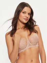 Hunkemöller Biustonosz balkonetka Anya 206265 Beżowy. Brązowe biustonosze Hunkemöller, bez wzorów, z syntetyku. Za 119.99 zł.