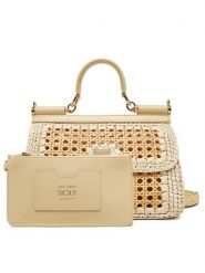 Dolce&Gabbana Torebka BB7652 AV888 Beżowy. Brązowe torebki klasyczne Dolce&Gabbana, bez wzorów, z tworzywa sztucznego, bez dodatków. Za 9,669.00 zł.
