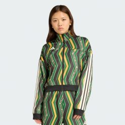 Bluza dresowa adidas x FARM Tiro. Czarne bluzy adidas, xl, bez wzorów, z dresówki, bez ramiączek, bez kaptura. Za 279.00 zł.