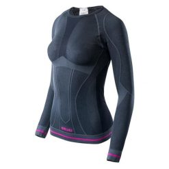 Koszulka termoaktywna Brugi 2RAP-NCP NERO GRIGIO FUXIA, damska, Rozmiar L/XL. Bielizna termoaktywna damska Brugi, l, bez wzorów, z dzianiny, bez ramiączek. Za 79.99 zł.