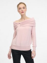 Orsay Sweter w kolorze jasnoróżowym rozmiar: XS. Różowe swetry Orsay, xs, bez wzorów, bez ramiączek. Za 81.95 zł.