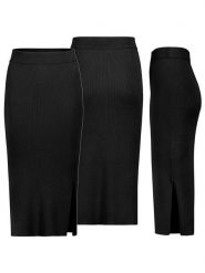 Eight2Nine Spódnica w kolorze czarnym rozmiar: M. Czarne spódnice Eight2Nine, m, bez wzorów, prążkowane, midi. Za 82.99 zł.