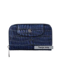 Portfel damski z grawerem skórzany Canaletto croco z RFID PD1445s285 RFIDPS. Portfele bez wzorów, ze skóry. Za 180.50 zł.