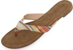 Damskie klapki Loap Herba Brown. Brązowe klapki ÀLG, bez wzorów, z gumy, biznesowe, bez obcasa, na płaskiej podeszwie, bez zapięcia. Za 140.99 zł.