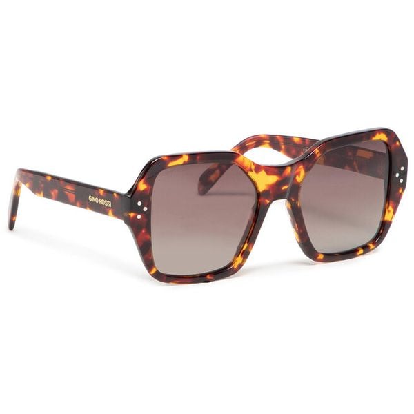 Okulary przeciwsłoneczne GINO ROSSI. Brązowe okulary przeciwsłoneczne Gino Rossi, bez wzorów. Za 149.99 zł.