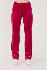 JUICY COUTURE Czerwone damskie spodnie dresowe Del Ray Pocketed Pant, Rozmiar S. Czerwone spodnie dresowe Juicy Couture, bez wzorów, z dresówki. W wyprzedaży za 299.99 zł.