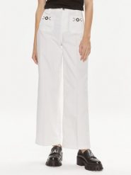 Liu Jo Spodnie materiałowe MA4276 T7144 Biały Relaxed Fit. Białe spodnie materiałowe Liu Jo, bez wzorów, z bawełny. Za 319.99 zł.