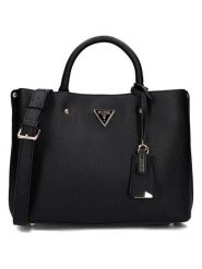 Guess Torebka w kolorze czarnym - 30 x 24 x 10 cm rozmiar: onesize. Czarne torebki klasyczne Guess, z aplikacjami, z materiału, przez ramię, bez dodatków. Za 434.99 zł.