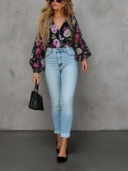 Milan Kiss Bluzka w kolorze czarno-różowym rozmiar: XL. Czarne bluzki Milan Kiss, xl, bez wzorów, bez kołnierzyka, bez ramiączek. Za 126.99 zł.