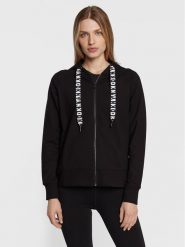 DKNY Sport Bluza DP2J8598 Czarny Regular Fit. Czarne bluzy bez kaptura DKNY Sport, xs, bez wzorów, z bawełny, bez kaptura. Za 219.99 zł.