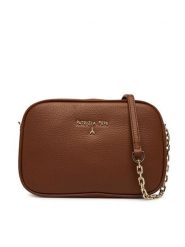 Patrizia Pepe Torebka CB0071/L001 Brązowy. Brązowe listonoszki Patrizia Pepe, bez wzorów, ze skóry, bez dodatków. Za 689.99 zł.