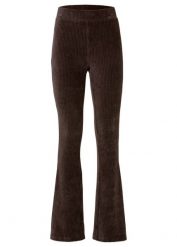 Legginsy z rozszerzanymi nogawkami z imitacji sztruksu. Niebieskie legginsy bonprix, bez wzorów, ze sztruksu. Za 114.99 zł.