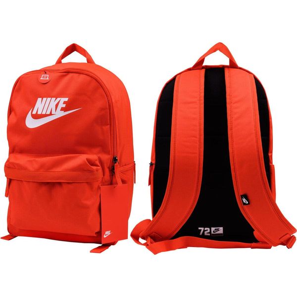 Plecak Nike Heritage 2.0 pomarańczowy BA5879 891. Brązowe plecaki Nike, bez wzorów, bez dodatków. Za 109.00 zł.