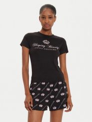 Juicy Couture Piżama Binky & Buzz JCLPJ224511 Czarny Relaxed Fit. Czarne piżamy Juicy Couture, xxs, bez wzorów, z syntetyku, bez kołnierzyka, bez ramiączek. Za 119.99 zł.