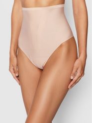 Triumph Stringi Shape Smart Highwaist 10209535 Beżowy. Brązowe stringi Triumph, bez wzorów, z syntetyku. Za 99.00 zł.