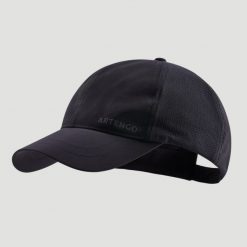 CZAPKA SPORTOWA Z DASZKIEM Tenis TC100 rozmiar 58. Czarne czapki z daszkiem ARTENGO, bez wzorów, z materiału, sportowe. Za 24.99 zł.