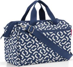 Torba Allrounder Pocket S niebiesko-biała. Białe torby podróżne Reisenthel, bez wzorów. Za 199.00 zł.