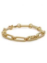 Michael Kors Bransoletka MKJ828500710 Złoty. Żółte bransoletki Michael Kors, metalowe. Za 589.99 zł.