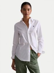 Polo Ralph Lauren Koszula 211941509002 Biały Slim Fit. Białe koszule Polo Ralph Lauren, bez wzorów, z bawełny, bez kołnierzyka, bez ramiączek. Za 579.99 zł.
