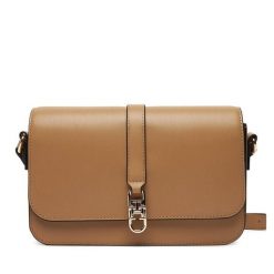 Torebka Tommy Hilfiger. Brązowe listonoszki Tommy Hilfiger, bez wzorów, bez dodatków. Za 549.99 zł.