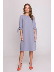 Stylove Sukienka w kolorze szarym rozmiar: XL. Szare sukienki Stylove, na co dzień, xl, bez wzorów, bez kołnierzyka, bez ramiączek, midi, proste. Za 247.45 zł.