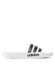 Adidas Klapki adilette Shower GZ5921 Biały. Białe klapki adidas, bez wzorów, z tworzywa sztucznego, sportowe, bez obcasa, bez zapięcia. Za 119.99 zł.