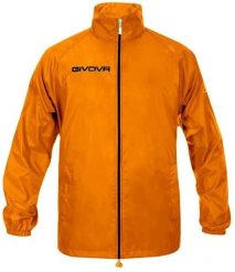 Kurtka przeciwdeszczowa Givova Basico. Brązowe kurtki Givova, xl, bez wzorów, z nylonu, bez kaptura, na fitness i siłownię. Za 131.99 zł.