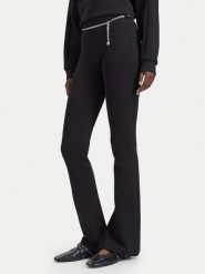 HUGO Spodnie materiałowe Nenrietta 50567273 Czarny Slim Fit. Czarne spodnie materiałowe Hugo, bez wzorów, z materiału. Za 749.99 zł.