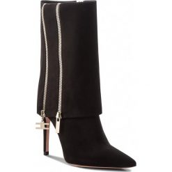 Kozaki ELISABETTA FRANCHI - SA-39S-87E2-V630 Nero 110. Czarne kozaki Elisabetta Franchi, z nubiku. Za 3,199.00 zł.