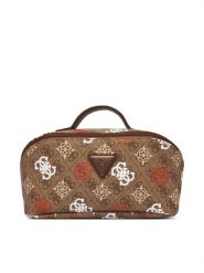 Guess Kosmetyczka TWB931 50670 Brązowy. Brązowe torebki klasyczne Guess, z aplikacjami, ze skóry, bez dodatków. Za 349.99 zł.