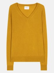 Perfect Cashmere Kaszmirowy sweter "Kalie" w kolorze musztardowym rozmiar: XL. Żółte swetry Perfect Cashmere, xl, bez wzorów, z kaszmiru, bez ramiączek. Za 260.96 zł.