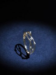 DIAMANTA Złoty pierścionek "Jolie Constellation" z diamentami rozmiar: 50. Żółte pierścionki DIAMANTA, z diamentem, złote. Za 1,522.99 zł.