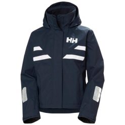 Damska kurtka wodoodporna Helly Hansen Quayside. Niebieskie kurtki Helly Hansen, bez wzorów, sportowe, bez kaptura. W wyprzedaży za 893.50 zł.