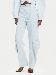 ROTATE Jeansy 1138251468 Niebieski Relaxed Fit. Niebieskie jeansy ROTATE, bez wzorów, z bawełny. Za 629.99 zł.