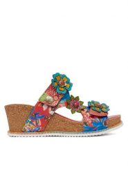 Laura Vita Klapki Bonito 31 Czerwony. Czerwone klapki LAURA VITA, bez wzorów, ze skóry, bez obcasa, bez zapięcia. Za 439.99 zł.