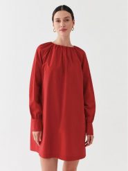 United Colors Of Benetton Sukienka codzienna 464KDV056 Czerwony Flared Fit. Czerwone sukienki United Colors Of Benetton, na co dzień, m, bez wzorów, z bawełny, bez kołnierzyka, bez ramiączek, proste. Za 199.99 zł.
