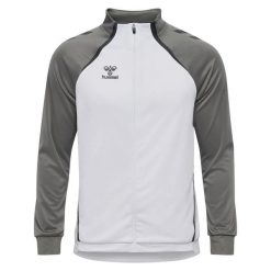 Bluza dresowa zapinana na zamek błyskawiczny Hummel Lead 2.0. Białe bluzy bez kaptura Hummel, bez wzorów, z dresówki, bez kaptura. Za 279.50 zł.