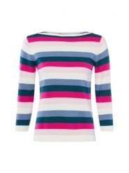 Brookshire Sweter z dzianiny Kobiety Bawełna wyrazisty róż|wielokolorowy, XXL. Czerwone swetry brookshire, xxl, bez wzorów, z bawełny, bez ramiączek. Za 89.95 zł.