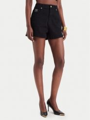 Versace Jeans Spodnie dresowe 80HAD514 Czarny Regular Fit. Czarne spodnie dresowe Versace Jeans, bez wzorów, z dresówki. Za 879.99 zł.