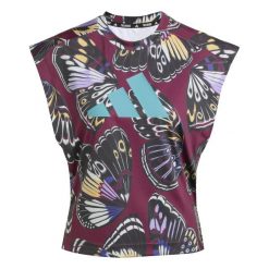 Damski tank top adidas Farm. Czarne topy adidas, bez wzorów, sportowe, bez kołnierzyka, bez ramiączek. Za 193.00 zł.