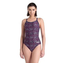 Strój Kąpielowy Arena Abstract Tiles - Granatowy / Wielokolorowy – Rozmiar 26. Białe stroje jednoczęściowe Arena, bez wzorów, sportowe. Za 282.54 zł.