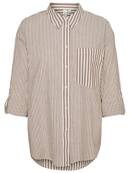 Vero Moda Bluzka w kolorze biało-beżowym rozmiar: M. Białe bluzki Vero Moda, m, bez wzorów, z bawełny, bez kołnierzyka, bez ramiączek. Za 113.99 zł.