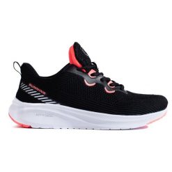 Sportowe buty na platformie DK czarne. Czarne buty treningowe bez wzorów, bez zapięcia. Za 212.22 zł.