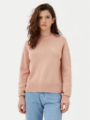 Calvin Klein Jeans Sweter Monogram J20J224802 Pomarańczowy Regular Fit. Brązowe swetry Calvin Klein Jeans, xl, bez wzorów, z bawełny, bez ramiączek. Za 229.99 zł.