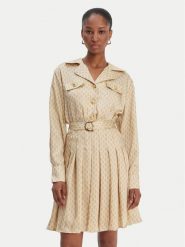 Marciano Guess Sukienka codzienna 6RGK30 7435A Beżowy Regular Fit. Brązowe sukienki Marciano Guess, na co dzień, z aplikacjami, z syntetyku, bez kołnierzyka, bez ramiączek, proste. Za 1,109.00 zł.