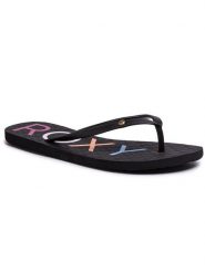 Roxy Japonki ARJL100876 Czarny. Czarne japonki Roxy, bez wzorów, z tworzywa sztucznego. Za 59.99 zł.