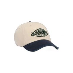Czapka baseballowa damska z kontrastowym daszkiem Superdry. Brązowe czapki z daszkiem Superdry, bez wzorów, z materiału, eleganckie. Za 130.40 zł.