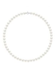 Pearl Addict Naszyjnik z perłami w kolorze białym - dł. 50 cm rozmiar: onesize. Białe naszyjniki Pearl Addict, z materiału, z perłą, złote. Za 1,644.99 zł.