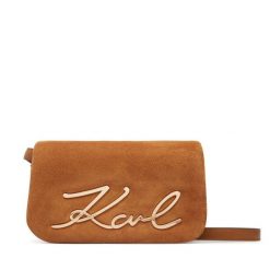 Torebka KARL LAGERFELD. Brązowe listonoszki KARL LAGERFELD, bez wzorów, bez dodatków. Za 1,099.00 zł.